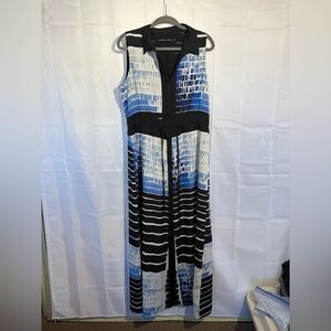 NWOT Ivanka Trump Collared Sleeveless Button-Down Maxi Dress - Size XL